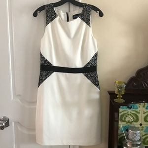 NWT White & Black Sleeveless Dress